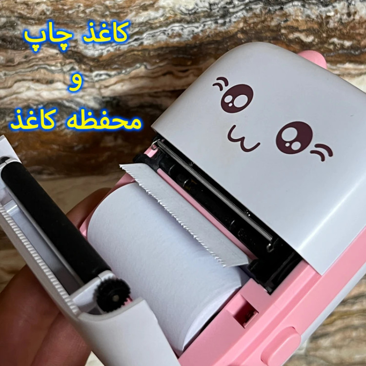 مینی پرینتر حرارتی مدل گربه