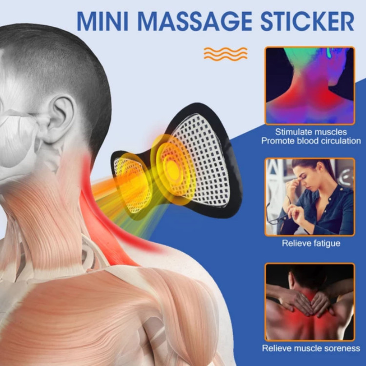ماساژور برقی پروانهای مدل ems با تکنولوژی EMS، ماساژ لرزشی و الکتریکی، وزن سبک و قابلیت استفاده در منزل و سفر، توان مصرفی 3 وات